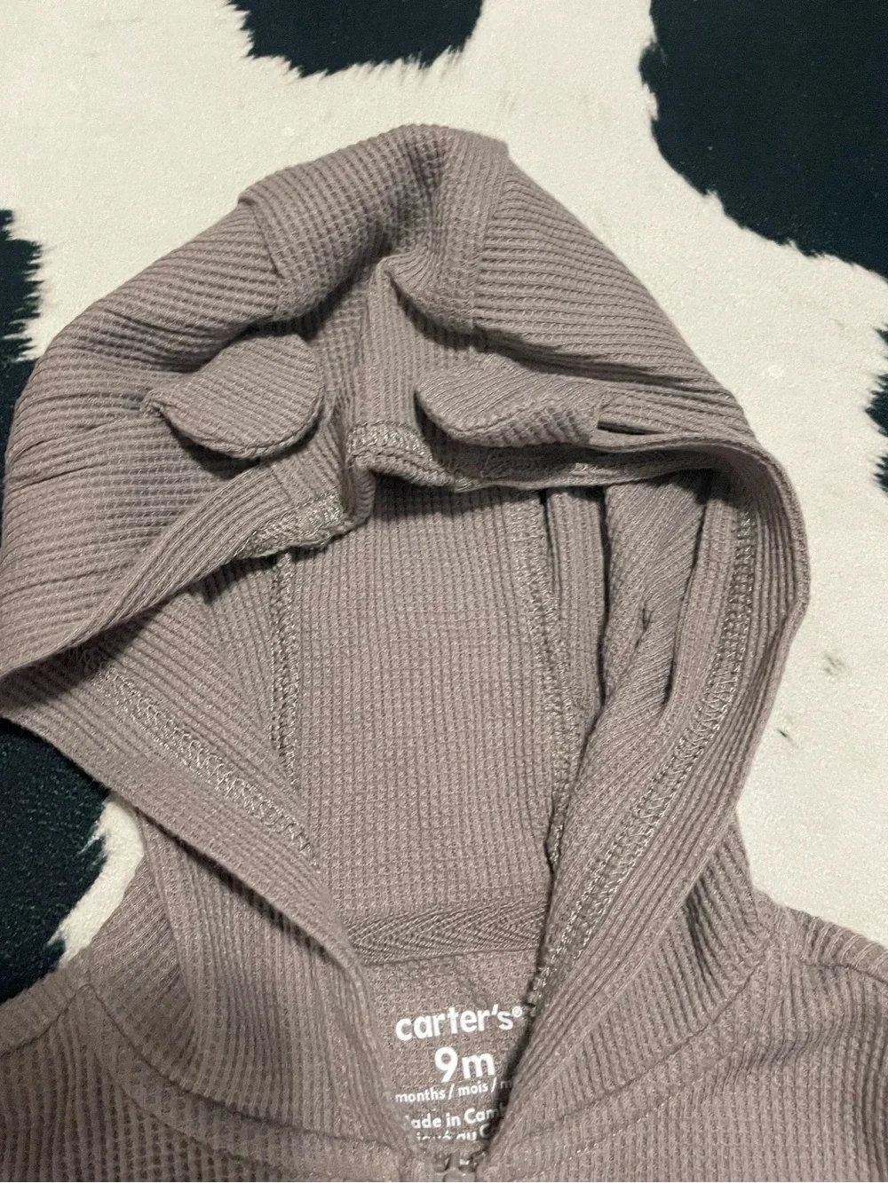 2/$12 Carter's Hooded Bear One-Piece